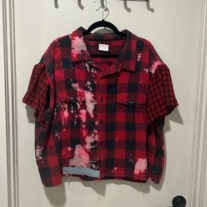 Vintage Thrift, flannel Arctic Monkeys Shirt